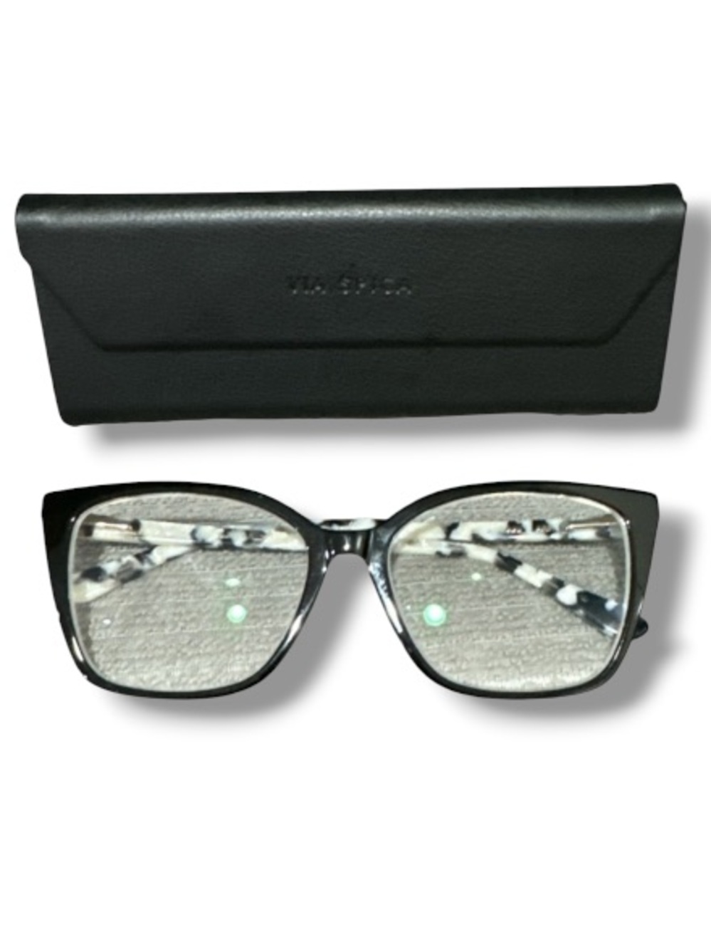 Via Spiga Women’s Prescription Astigmatism Glasses Black Stylish Frames w Case